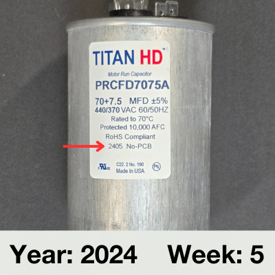 Titan PRO and Titan HD Capacitors New Warranty | Packard | DiversiTech